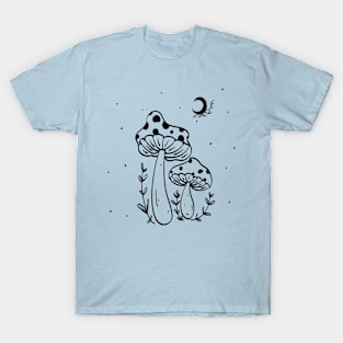 Mushroom Phase Night Art T-Shirt